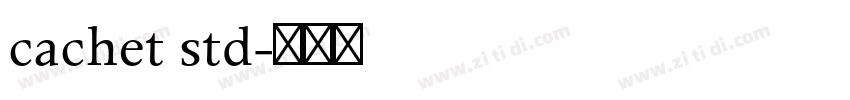 cachet std字体转换
